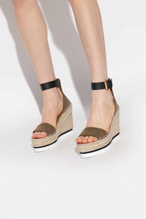 Brown Glyn wedge sandals See By Chlo Vitkac Australia